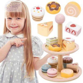 VIGA Drewniany Stojak na Ciasto z Akcesoriami