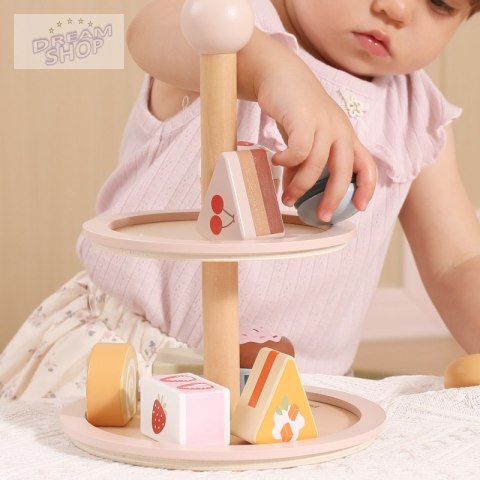 VIGA Drewniany Stojak na Ciasto z Akcesoriami