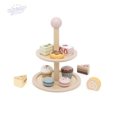 VIGA Drewniany Stojak na Ciasto z Akcesoriami