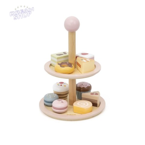 VIGA Drewniany Stojak na Ciasto z Akcesoriami