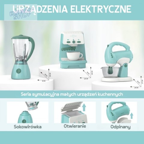 WOOPIE Zestaw AGD 3w1 Ekspres Mikser Blender Efekty Dźwiękowe Świetlne
