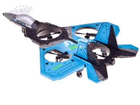 Zdalnie sterowany Dron Myśliwiec Raptor świecący quadcopter RC0726 NI