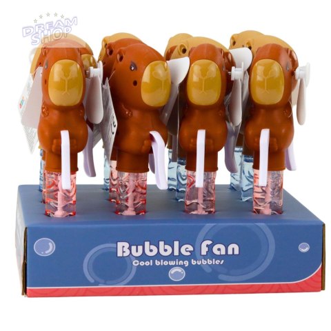 Bańki Mydlane Kapibara Wiatraczek 2w1 Różdżka 3 Oczka Do Baniek 19cm Mix