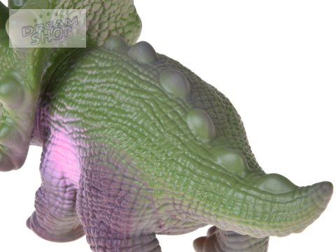 Interaktywny gumowy dinozaur triceratops figurka z dźwiękiem RYCZY ZA5726