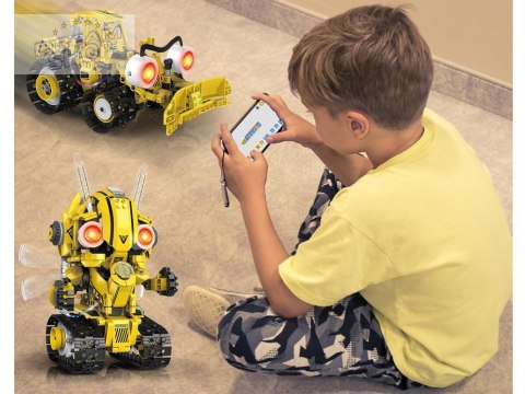 Klocki Techniczne Robots Pro 5w1 Zestaw Pilot + światło LED 673ele RC0743