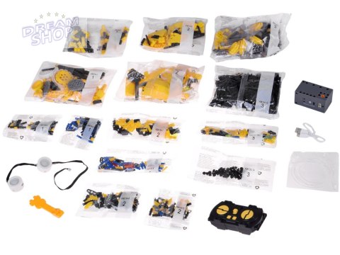 Klocki Techniczne Robots Pro 5w1 Zestaw Pilot + światło LED 673ele RC0743