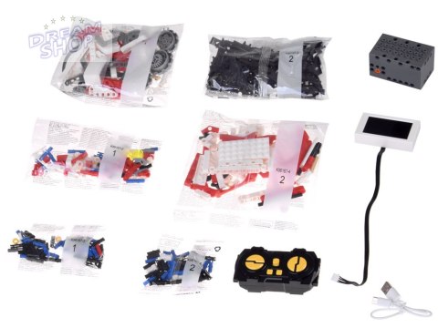 Klocki Techniczne Robots Pro 5w1 Zestaw z Pilotem i Ekranem LED RC0741