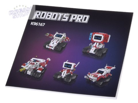 Klocki Techniczne Robots Pro 5w1 Zestaw z Pilotem i Ekranem LED RC0741