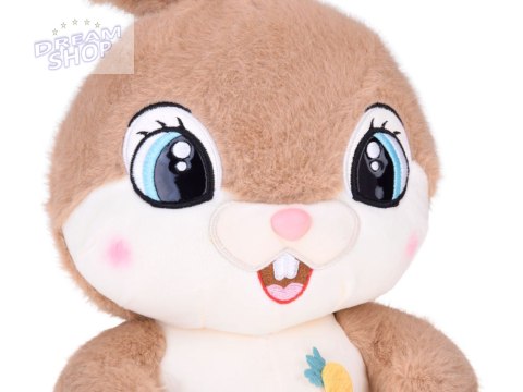 Pluszowy Królik 40 cm Uroczy brązowy KARMELEK z zaginanymi uszami ZA5922