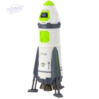 Rakieta Kosmiczna Statek Figurki Astronautów Światła Dźwięki