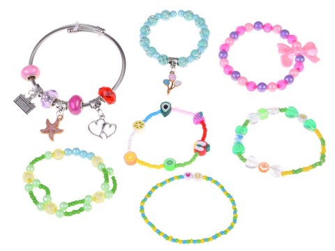 Rozkładana szkatułka na biżuterię koraliki DIY ozdoby do włosów ZA5732