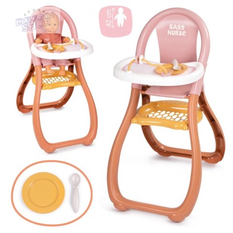 SMOBY Baby Nurse krzesełko do karmienia