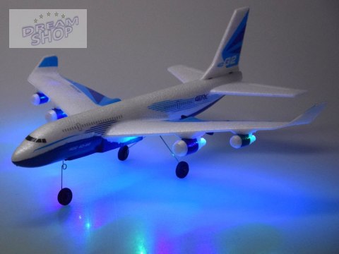 Samolot Duży Pasażerski Samolot z Pianki EPP z LED i Ładowaniem USB RC0722