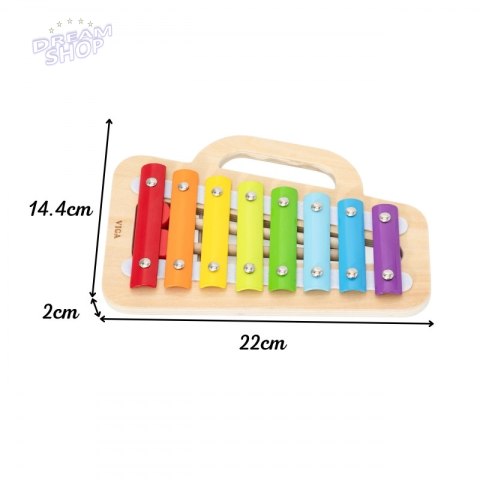 VIGA Cymbalki Drewniany Ksylofon - Odkryj Muzyczny Talent Swojego Malucha!