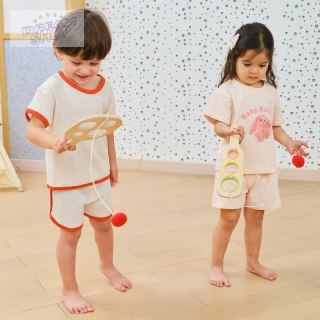 VIGA Drewniany Zestaw Paletek do Gry Złap Piłkę z Punktacją