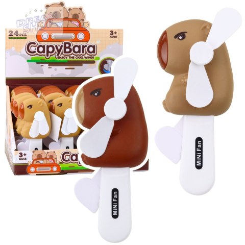 Wiatraczek Kapibara Ręczny Wentylator Dla Dzieci 14,5cm Mix