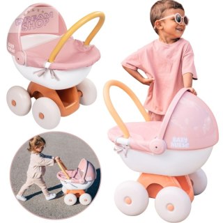 SMOBY Baby Nurse Wózek Głęboki z Plastikowym Daszkiem