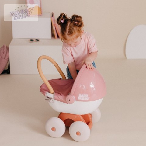 SMOBY Baby Nurse Wózek Głęboki z Plastikowym Daszkiem