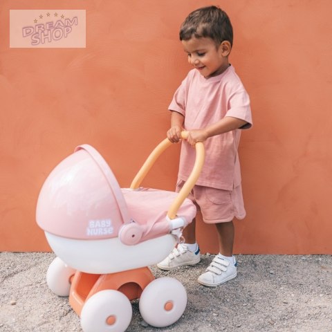 SMOBY Baby Nurse Wózek Głęboki z Plastikowym Daszkiem