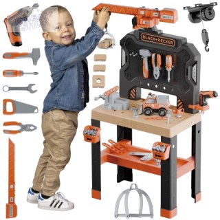 SMOBY Warsztat z Dźwigiem Black+Decker Bricolo Builder