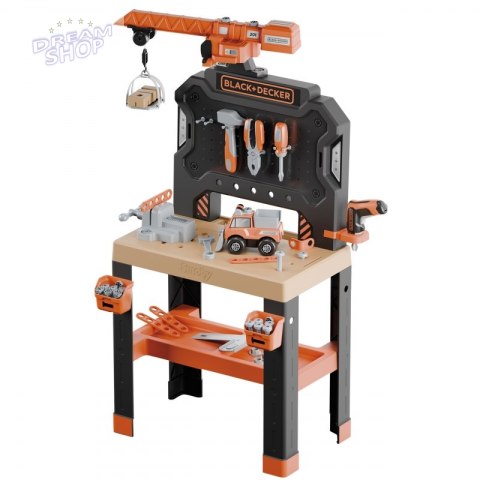 SMOBY Warsztat z Dźwigiem Black+Decker Bricolo Builder