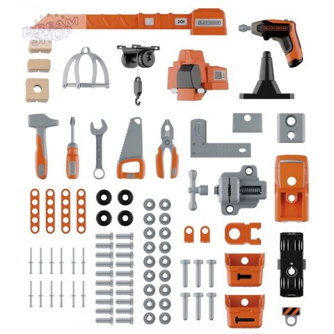 SMOBY Warsztat z Dźwigiem Black+Decker Bricolo Builder