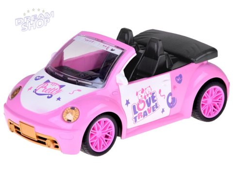 Autko dla lalki Różowy Samochód Cabrio z pilotem dla dziewczynek ZA5908