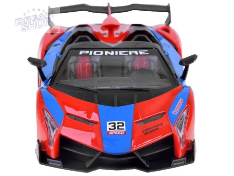 Autko sportowe z otwierane drzwi + pilot RC0583