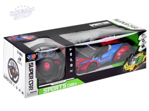 Autko sportowe z otwierane drzwi + pilot RC0583