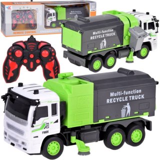 Auto Śmieciarka + światło Autko zdalnie sterowane pilotem RC0684