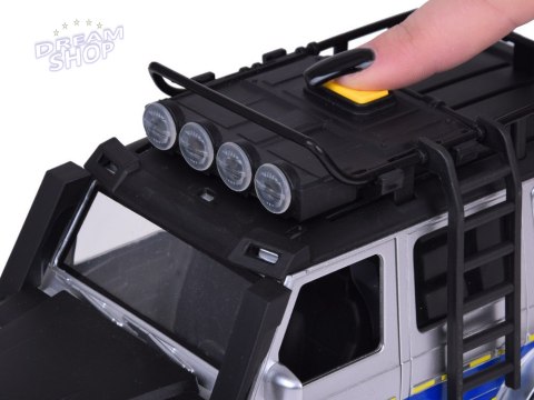Auto terenowe Policja Radiowóz z napędem Światła + Dźwięki ZA5410