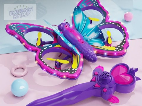 Bajecznie kolorowy Motyl Dron sterowany za pomocą Magicznej Różdżki RC0727