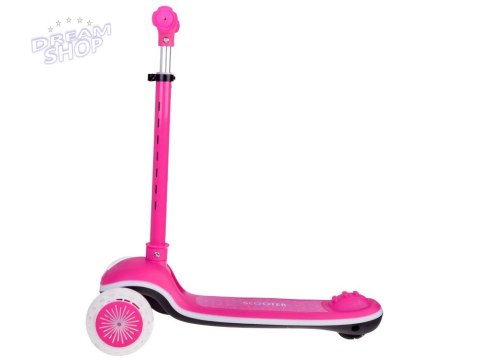 Balansowa hulajnoga SCOOTER 3-kołowa KOLOROWE ŚWIATEŁKA i MUZYKA SP0812