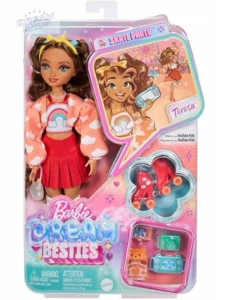 Barbie DreamBesties. Teresa na wrotkach JFX98 Barbie DreamBesties. Teresa na wrotkach JFX98