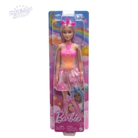 Barbie Lalka Jednorożec różowa HRR13