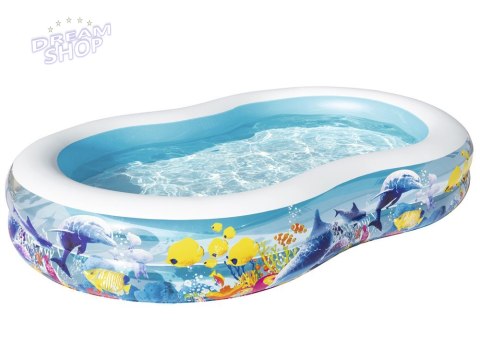 Bestawy Basen dmuchany fish'n friends 262 x 157x46cm 54118