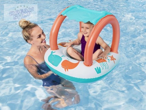 Bestway Dmuchany Ponton comfort plush łódka odpinany dach z dnem 34203