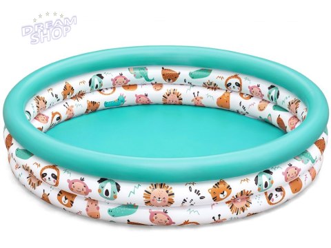 Bestway Dmuchany basen brodzik dla dzieci ZWIERZĄTKA Z SAFARI 122cm 51226