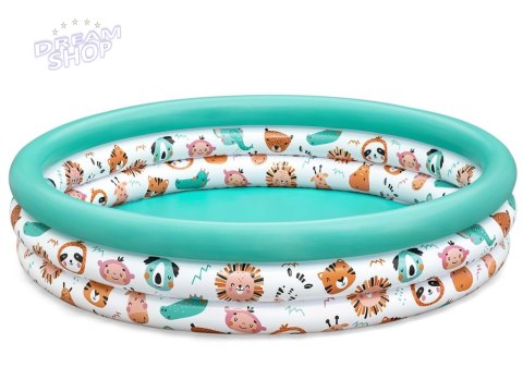 Bestway Dmuchany basen brodzik dla dzieci ZWIERZĄTKA Z SAFARI 122cm 51226