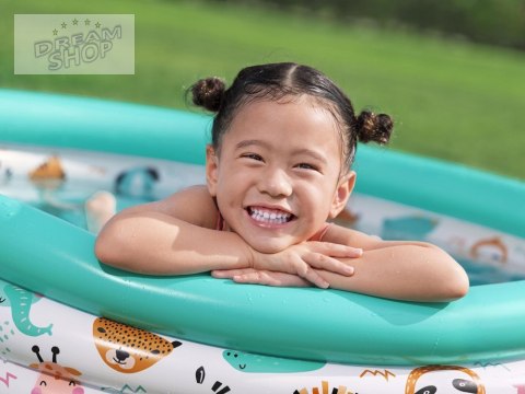 Bestway Dmuchany basen brodzik dla dzieci ZWIERZĄTKA Z SAFARI 122cm 51226