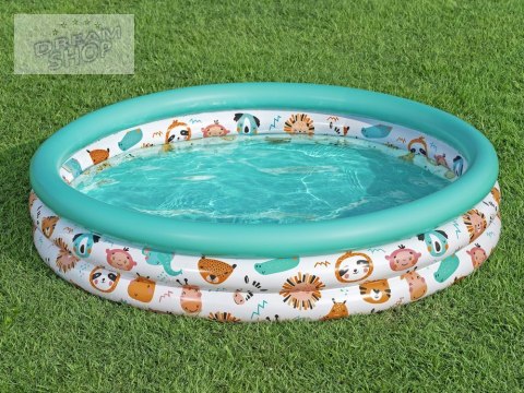 Bestway Dmuchany basen brodzik dla dzieci ZWIERZĄTKA Z SAFARI 122cm 51226