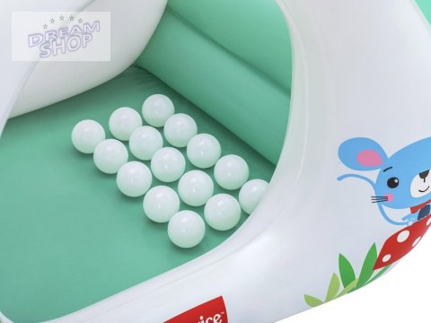 Bestway Dmuchany basenik z kulkami GRZYBEK MUCHOMOREK Fisher Price 93570
