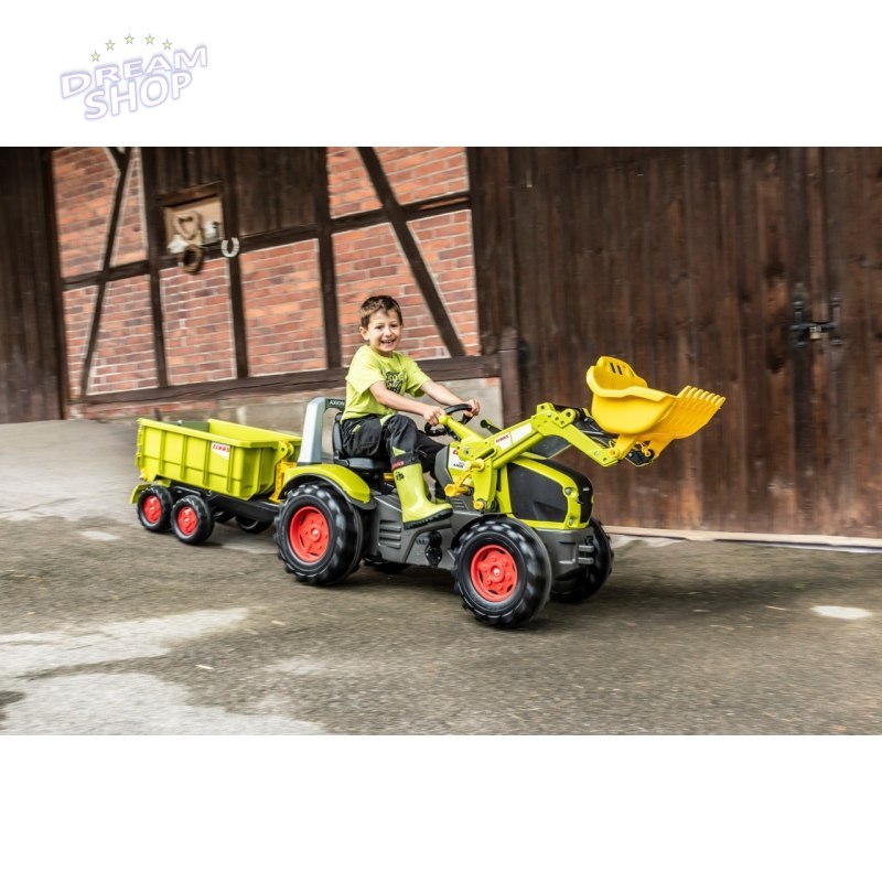 CLAAS Traktor na Pedały X-Trac Premium Łyżka Ciche Koła Rolly Toys CLAAS Traktor na Pedały X-Trac Premium Łyżka Ciche Koła Rolly Toys