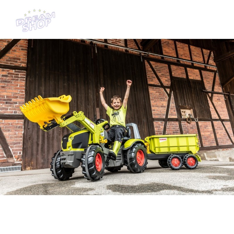 CLAAS Traktor na Pedały X-Trac Premium Łyżka Ciche Koła Rolly Toys CLAAS Traktor na Pedały X-Trac Premium Łyżka Ciche Koła Rolly Toys