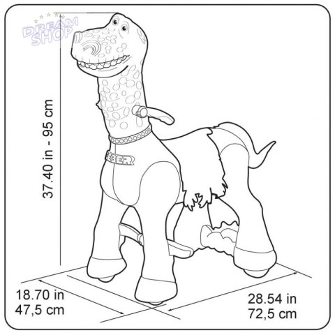 FEBER Dinosaur Na Akumulator 12V Interaktywny Jeździk FEBER Dinosaur Na Akumulator 12V Interaktywny Jeździk