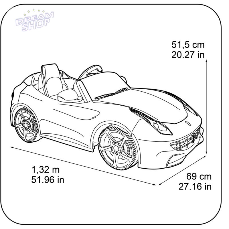 Feber Samochód na akumulator 6V Ferrari FF Feber Samochód na akumulator 6V Ferrari FF
