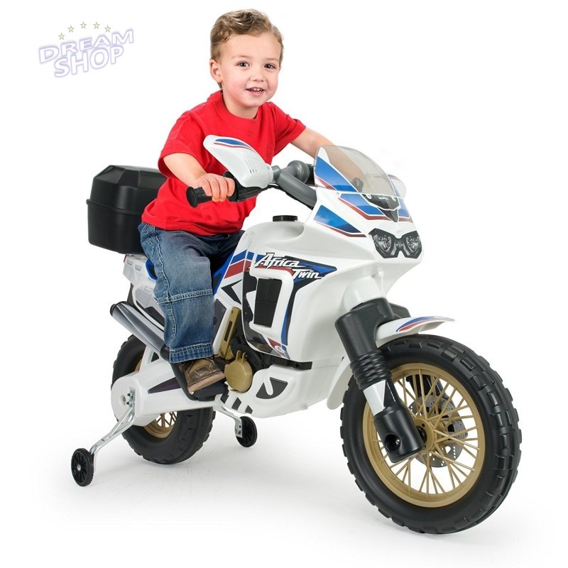 INJUSA Motor Honda Africa Na Akumulator 6V Biały INJUSA Motor Honda Africa Na Akumulator 6V Biały