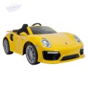 INJUSA Samochód Na Akumulator Porsche 911 Turbo S Special Edition Żółte 6V