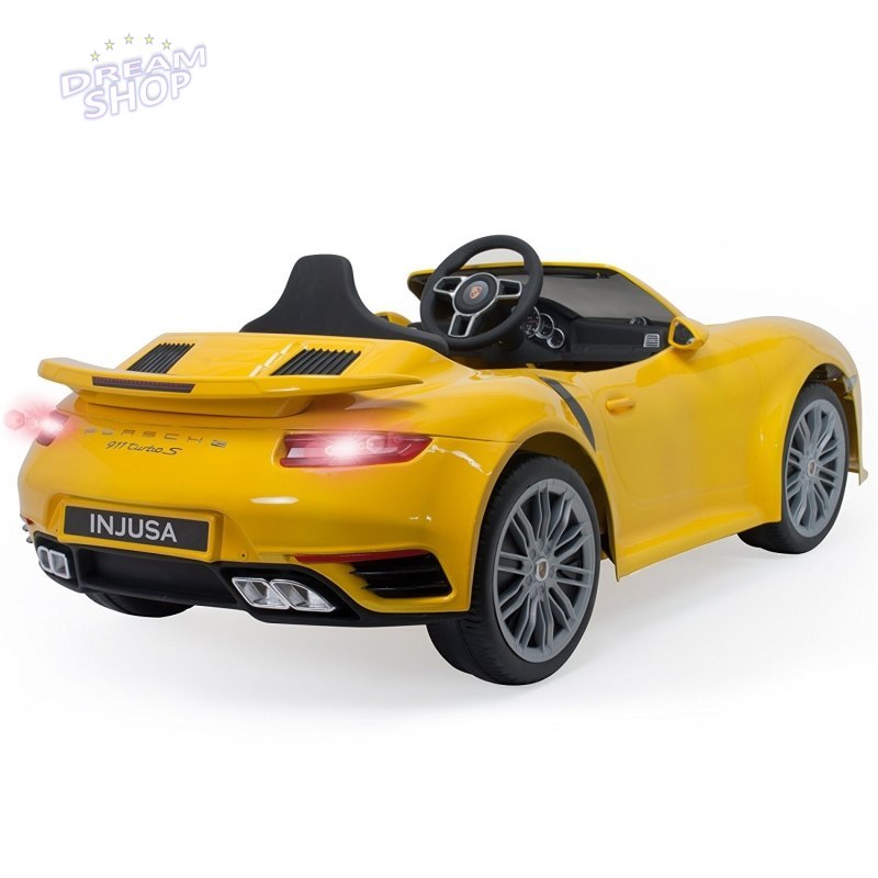 INJUSA Samochód Na Akumulator Porsche 911 Turbo S Special Edition Żółte 6V INJUSA Samochód Na Akumulator Porsche 911 Turbo S Special Edition Żółte 6V