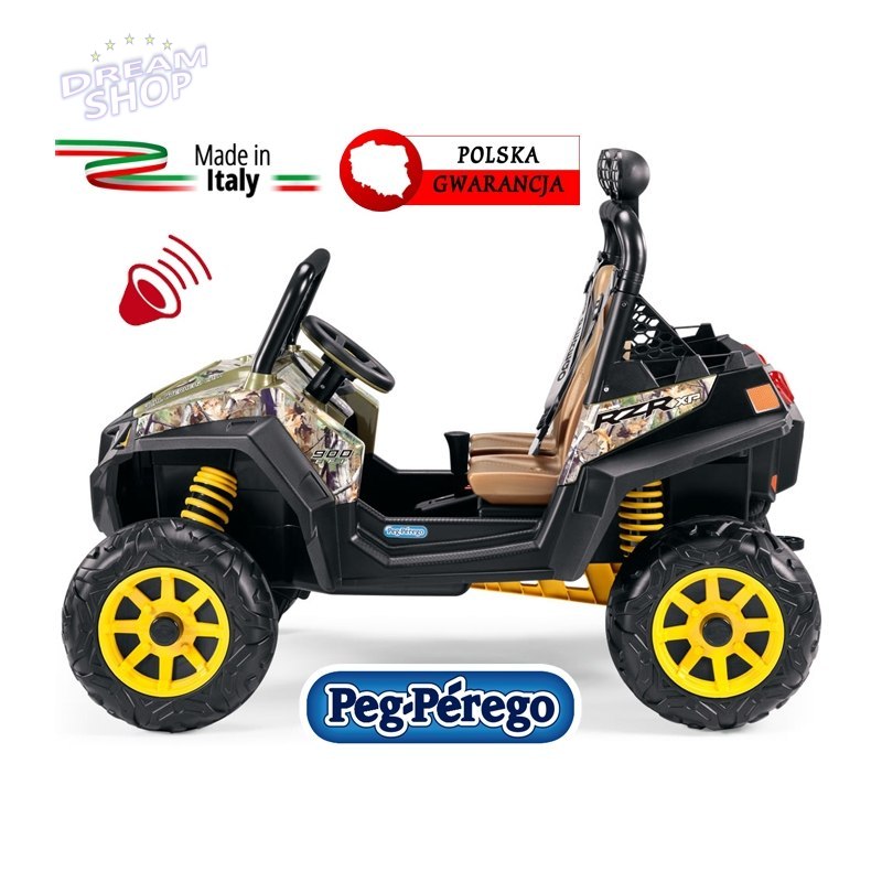 Polaris RZR 900 Camuflage Peg Perego 12V Quad dla dzieci Polaris RZR 900 Camuflage Peg Perego 12V Quad dla dzieci